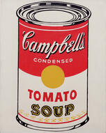 Campbells soup cans by andy warhol (1962)