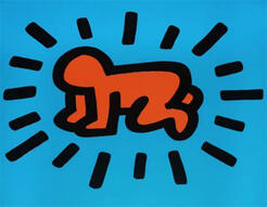 Radiant Baby by Keith Haring (1982)